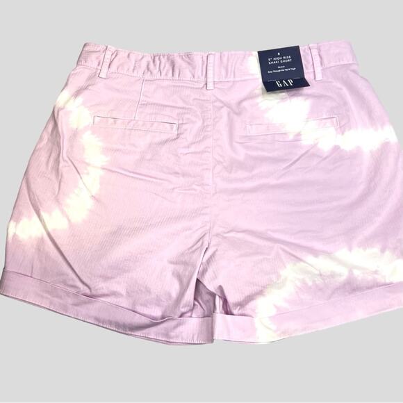NWT Gap High Rise Utility Short 5” Khaki Shorts 6 Lavender Shortbread Pastel - Picture 4 of 10